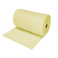 Industrial-Grade Fine Fibre Sorbent Rolls, Mediumweight, 150' L x 30" W, 50 gal. Absorbancy SPOC Demo