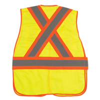 Veste d'arpenteur haute visibilit&eacute;, conforme &agrave; la CSA, Jaune lime haute visibilit&eacute;, Moyen, Polyester SPOC Demo