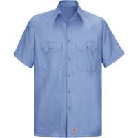Chemise &agrave; manches courtes en tissu ind&eacute;chirable, Hommes, 3T-Grand, Bleu SPOC Demo