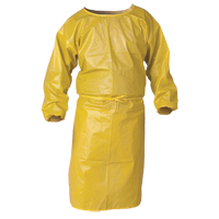 Blouse de protection Kleenguard contre la vaporisation de produits chimiques, Polypropyl&egrave;ne, Jaune, 34" la x 52" lo SPOC Demo