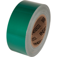 Tuff Mark&reg; Floor Marking Tape, 4" x 100', Polyester, Green SPOC Demo