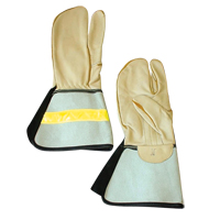 1 Finger Lineman's Glove, Medium, Grain Cowhide Palm SPOC Demo