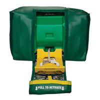 Douche oculaire portative, eau ti&egrave;de, Aliment&eacute; par gravit&eacute;, Capacit&eacute; 9 gal., Conformit&eacute; ANSI Z358.1 SPOC Demo