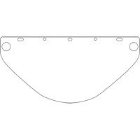 Dynamic Die Cut Faceshield Visor, PETG, Clear Tint SPOC Demo