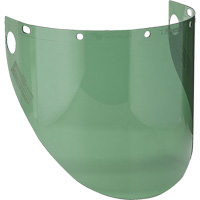Dynamic Preformed Faceshield Visor, Polycarbonate, Green Tint SPOC Demo