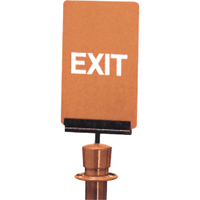 "Exit" Crowd Control Sign, 11" x 7", Plastic, English SPOC Demo