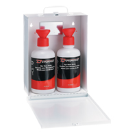 Dynamic Eyewash Station with Empty Bottles, Double SPOC Demo
