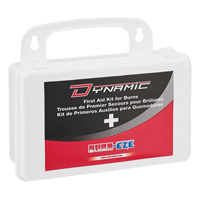 Trousse de premiers soins personnelle pour brûlures Dynamic, Boîte en plastique de 10 unit&eacute;s, Classe 2 SPOC Demo