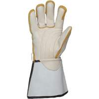 Linemans Glove, Small, Grain Cowhide Palm SPOC Demo