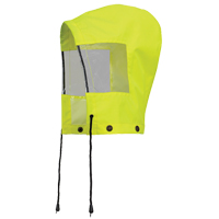 6037H Capuchon pour manteau de s&eacute;curit&eacute; imperm&eacute;able pour le contr&ocirc;le de la circulation, Jaune lime haute visibilit&eacute;, Polyester SPOC Demo