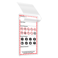 Self-Laminating Workplace Tags, Cardstock, 3" W x 6" H, English SPOC Demo