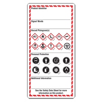 Workplace Labels, Cardstock, 3" W x 6" H, English SPOC Demo