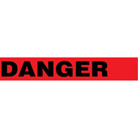 Floor Safety Tape, 3" x 54', Vinyl, Black/Red SPOC Demo