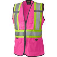 139PK Veste de s&eacute;curit&eacute; pour femme, Rose, T-petit, Polyester SPOC Demo