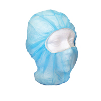 Disposable Balaclava Hood, Polypropylene, Blue SPOC Demo
