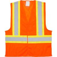 Veste de s&eacute;curit&eacute; pour la circulation, Orange haute visibilit&eacute;, Moyen, Polyester SPOC Demo