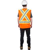 Veste de s&eacute;curit&eacute; pour la circulation, Orange haute visibilit&eacute;, Moyen, Polyester SPOC Demo
