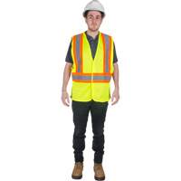 Veste de s&eacute;curit&eacute; pour la circulation, Jaune lime haute visibilit&eacute;, Moyen, Polyester SPOC Demo