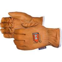 Endura&reg; High-Cut Driver's Gloves, Small, Grain Goatskin Palm, Steel/Para-Aramid Inner Lining SPOC Demo
