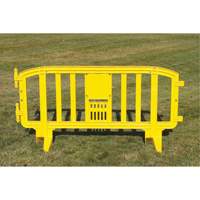 Barricade Movit, Emboîtables, 78" lo x 39" h, Jaune SPOC Demo