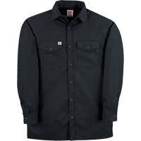 Twill Work Shirt with Snap, Men's, Small, Black SPOC Demo