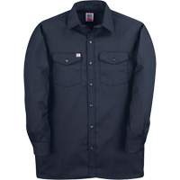 Long-Sleeved Twill Work Shirt, Men's, 4X-Large, Navy Blue SPOC Demo