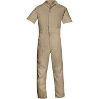 Short-Sleeved Coveralls, Men's, Tan, Size Medium SPOC Demo