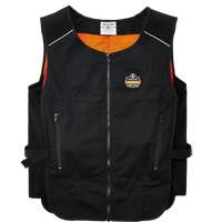 Veste de refroidissement &agrave; changement de phase l&eacute;g&egrave;re avec sachets 6260 Chill-Its, Petit/Moyen, Noir SPOC Demo