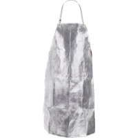 Heat Resistant Apron with Strap, 24" W x 36" L, Aluminized Kevlar&reg; SPOC Demo