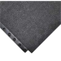 Tapis antifatigue 24/Seven Locksafe, Lisse, 3' x 3' x 5/8", Noir, Nitrile SPOC Demo