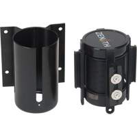 Wall Mount Barrier with Magnetic Tape, Steel, Screw Mount, 7', Black Tape SPOC Demo