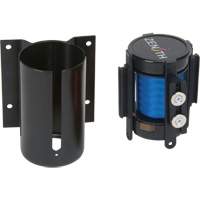 Barri&egrave;re &agrave; fixation murale avec ruban magn&eacute;tique, Acier, Fixation par vis, 7', Ruban Bleu SPOC Demo