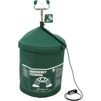 Douche oculaire d'urgence portative en mat&eacute;riau tremp&eacute;, Pressuris&eacute;, Capacit&eacute; 15 gal., Conformit&eacute; ANSI Z358.1 SPOC Demo