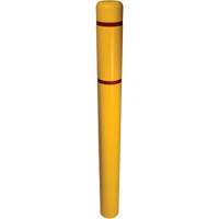 Couvre-bollard, 6" dia. x 52" l, Jaune SPOC Demo