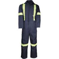 Deluxe Work Coveralls, 50, Navy Blue SPOC Demo