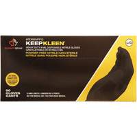 KeepKleen&reg; Disposable Gloves, Small, Nitrile, 8-mil, Powder-Free, Black SPOC Demo