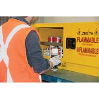 Flammable Storage Cabinet, 12 gal., 2 Door, 43" W x 18" H x 18" D SPOC Demo