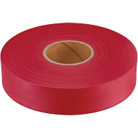 Ruban de signalisation Empire, 1" la x 600' lo, Rouge fluorescent SPOC Demo
