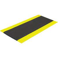 Tapis antifatigue Airsoft, Rugueux, 3' x 5' x 3/8", Noir/Jaune, &eacute;ponge en PVC SPOC Demo