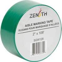 Aisle Marking Tape, 2" x 108', PVC, Green SPOC Demo