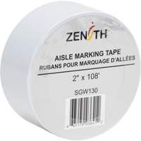Aisle Marking Tape, 2" x 108', PVC, White SPOC Demo