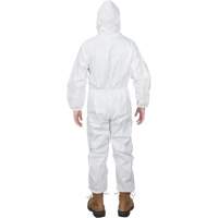 Premium Hooded Coveralls, Small, White, Microporous SPOC Demo