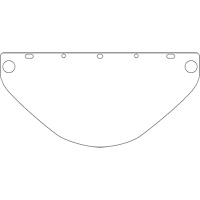 Dynamic Universal Fit Safety Visor, Polycarbonate, Clear Tint SPOC Demo