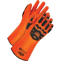 Deny Chemical Resistant Gloves, Size 9, 14" L, PVC, Terry Cloth Inner Lining SPOC Demo