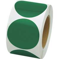 Coloured Marking Dots, Circle, 3" L x 3" W, Green, Vinyl SPOC Demo