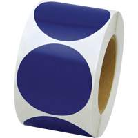 Coloured Marking Dots, Circle, 3" L x 3" W, Blue, Vinyl SPOC Demo