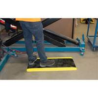Tapis antifatigue, Losange, 1-2/3' x 3-1/4' x 3/4", Noir/Jaune, Polyur&eacute;thane SPOC Demo