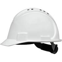 Casque de s&eacute;curit&eacute; &agrave; bordure courte North, R&eacute;pond aux normes CSA type 1, Suspension Rochet, Ventil&eacute; SPOC Demo