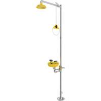 Douche durgence et douche oculaire combin&eacute;es, Socle SPOC Demo