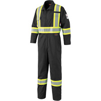 7702BK Combinaison ignifuge et r&eacute;sistant &agrave; l'arc &eacute;lectrique 88/12 FR-Tech, Taille 36, Noir, 9,7 cal/cm² SPOC Demo